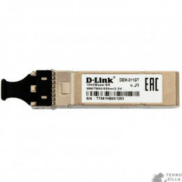 D-Link 311GT/A1A SFP-трансивер с 1 портом 1000Base-SX для многомодового оптического кабеля (до 550 м)