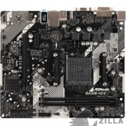 Asrock B450M-HDV R4.0 RTL {AMD B450, 2xDDR4, 2xPCI-Ex16, PCI-Ex1, D-SUB, HDMI, DVI, SATAIII+}