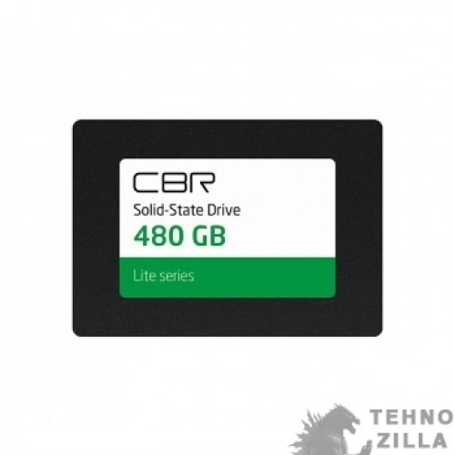 CBR SSD-480GB-2.5-LT22, Внутренний SSD-накопитель, серия "Lite", 480 GB, 2.5", SATA III 6 Gbit/s, SM2259XT, 3D TLC NAND, R/W speed up to 550/520 MB/s, TBW (TB) 240